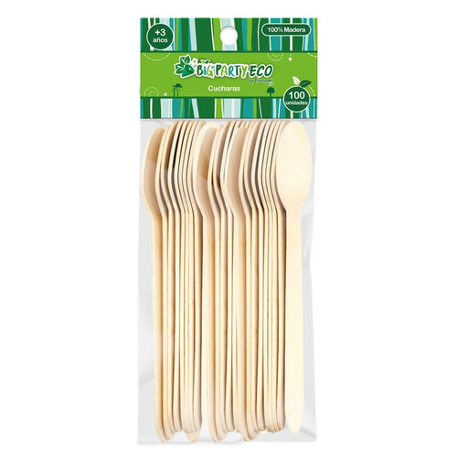 Cuchara Madera Té 100 Un