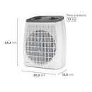 Termoventilador Tv500 Blanco 2000 W 2 Velocidades Y Thermostat