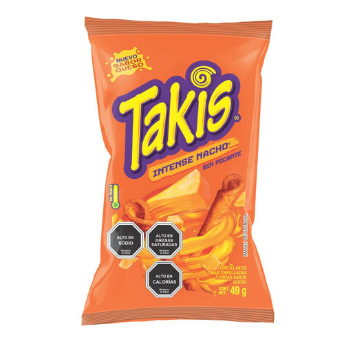 Tortillas Intense Nacho Sabor Queso 49 Gr
