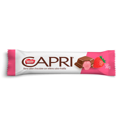 Chocolate Relleno Frutilla Capri 30 Gr