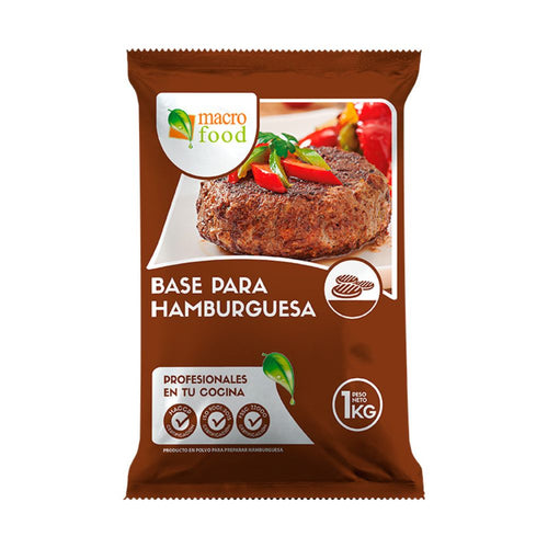 Base Para Cocinar Hamburguesa Bolsa 1 Kg