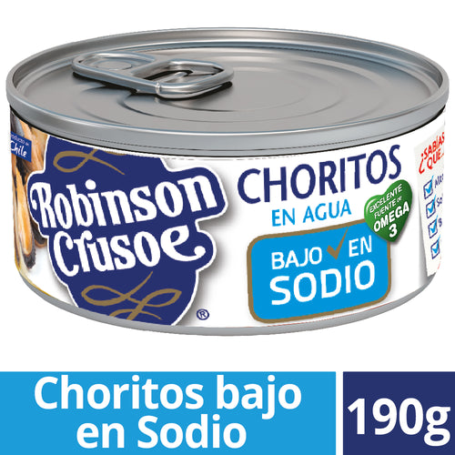 Choritos Al Natural Bajo En Sodio 190G Unidad