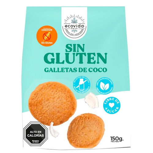 Galletas Sin Gluten Coco Bolsa 150 Gr