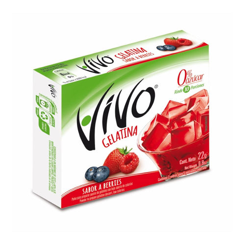 Jalea En Polvo Sin Azucar Berries Caja 22 Gr