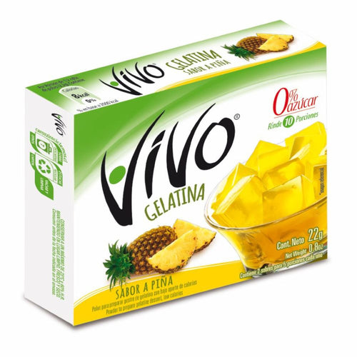 Jalea En Polvo Sin Azúcar Piña Caja 22 Gr