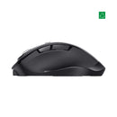 Mouse Inalámbrico Recargable Fyda Eco Curvado Ergo Negro