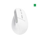 Mouse Inalámbrico Recargable Vertical Ergo Bayo Ii Eco Blanco