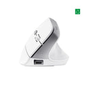 Mouse Inalámbrico Recargable Vertical Ergo Bayo Ii Eco Blanco