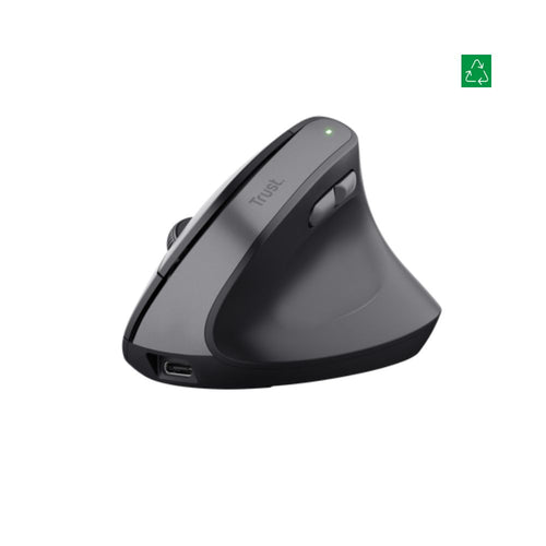 Mouse Inalámbrico Recargable Vertical Ergo Bayo Ii Eco Negro