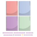 Cuaderno 1/2 Oficio Matemática 5 Mm Superclass 3 Materias Workline Femme 150 Hojas (Colores Surtidos Pasteles)