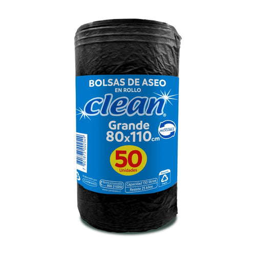 Bolsa Basura Rollo 80x110 Cm 50 Un