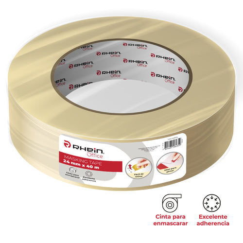 Cinta Adhesiva Masking 24 Mm X 40 Mt