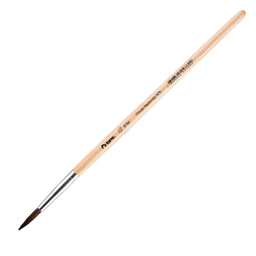 Pincel Redondo Mango Madera N° 6