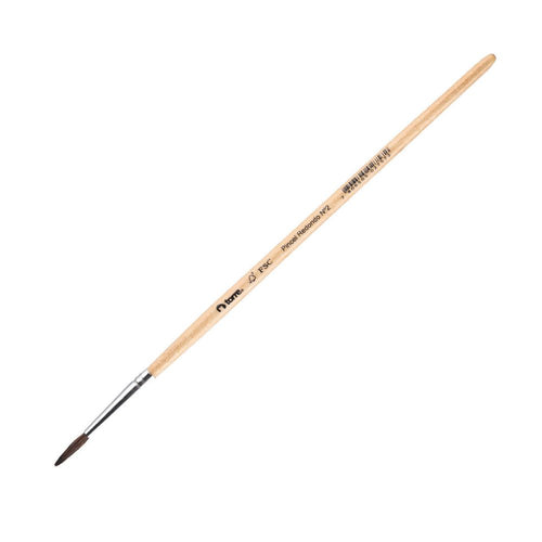 Pincel Redondo Mango Madera N° 2