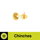 Chinche Metálico Dorados 50 Un
