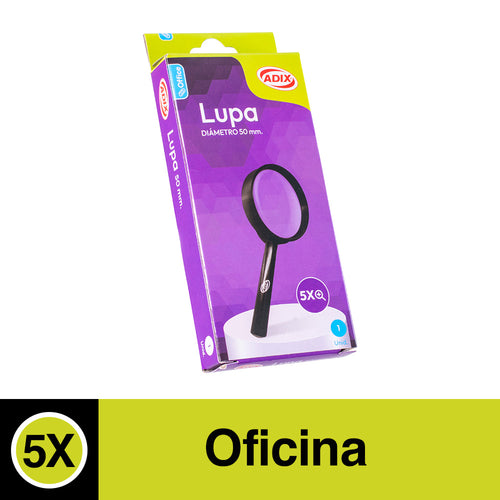 Lupa Plástica Borde Negro 50 Mm