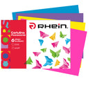 Carpeta Con Cartulina Flúor 26 X 35 Cm 6 Hojas 6 Colores Surtidos
