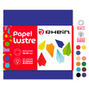 Papel Lustre Fajo 10X10 Cms 24 Hojas 12 Colores