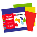 Papel Lustre Fajo 10X10 Cms 24 Hojas 12 Colores