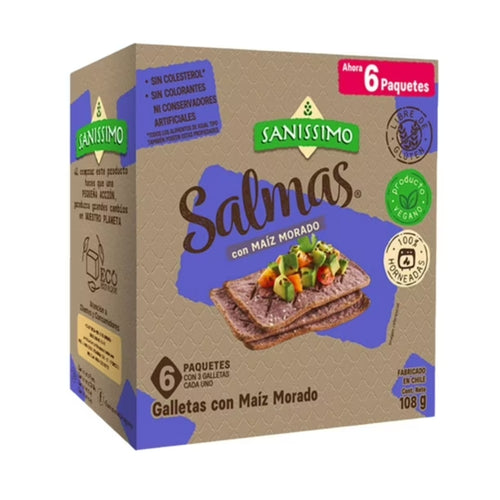 Galletas Horneadas Salmas Maiz Morado 108 Gr
