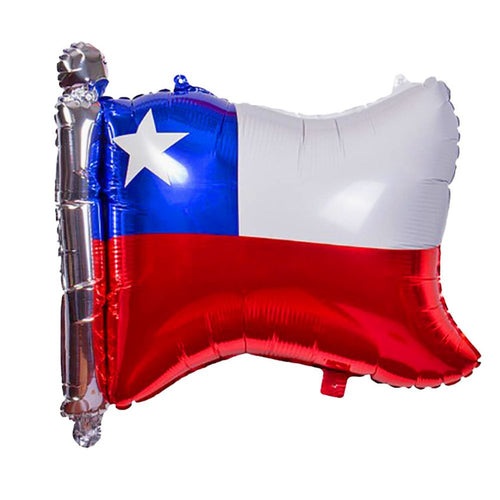 Globo Metálico Bandera Chile 64X55 Cm