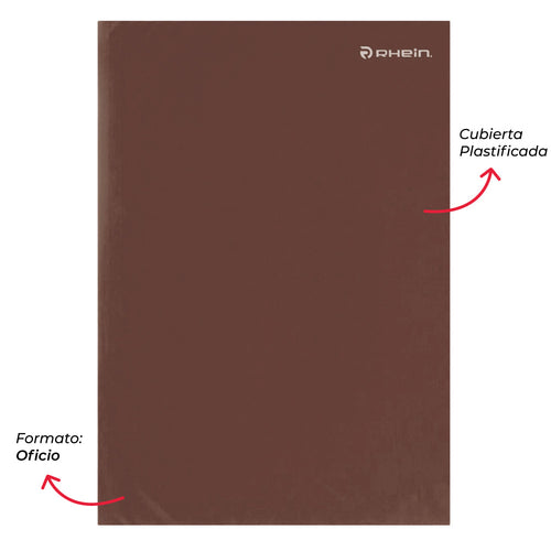 Archivador Plastificado Café Con Gusano