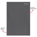 Archivador Plastificado Gris Con Gusano
