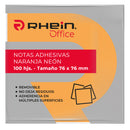 Nota Adhesiva 654 Naranjo Neón 76X76 Mm 1 Un 100 Hojas
