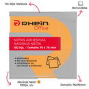 Nota Adhesiva 654 Naranjo Neón 76X76 Mm 1 Un 100 Hojas