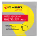 Nota Adhesiva 654 Amarillo Neón 76X76 Mm 1 Un 100 Hojas