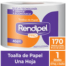 Toalla De Papel Jumbo Hoja Simple Rollo 170 Mt