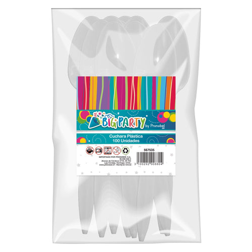 Cuchara Plastica Bolsa 100 U