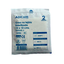 Gasa No Tejida Algodón Esterilizada 10x10 Cm Caja 50 Un