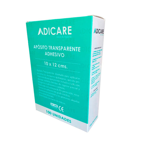Apósito Adhesivo Transparente 10x12 Cm Caja 100 Un