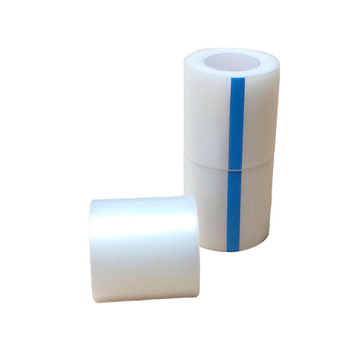 Cinta Tela Medica Plástica Transparente 5 Cm x 9.1M Caja 6 Un