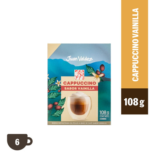 Café Instantáneo Cappuccino Vainilla 18 Gr X 6 Un