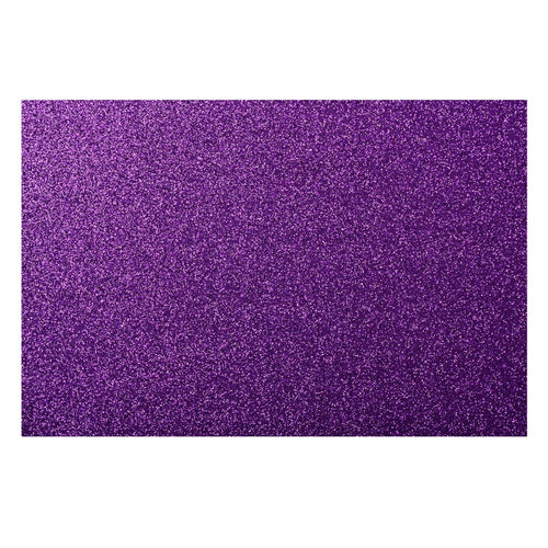 Goma Eva Glitter 40X60 Cm Morada 10 Un