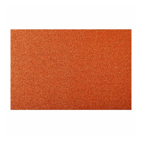 Goma Eva Glitter 40X60 Cm Naranja 10 Un