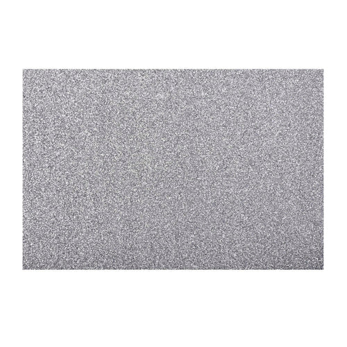 Goma Eva Glitter 40X60 Cm Plata 10 Un