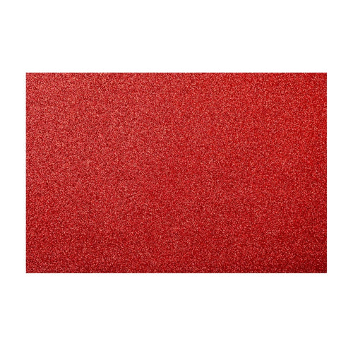 Goma Eva Glitter 40X60 Cm Roja 10 Un