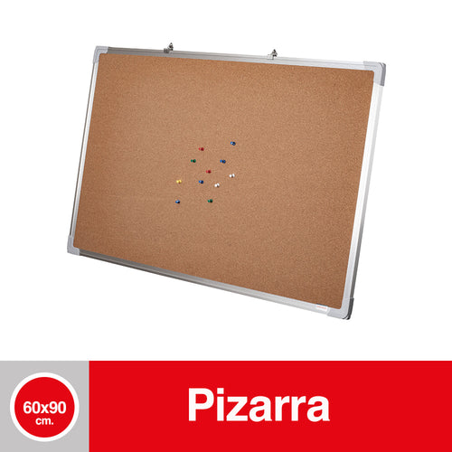 Pizarra Corcho  Marco Aluminio 60X90 Cm