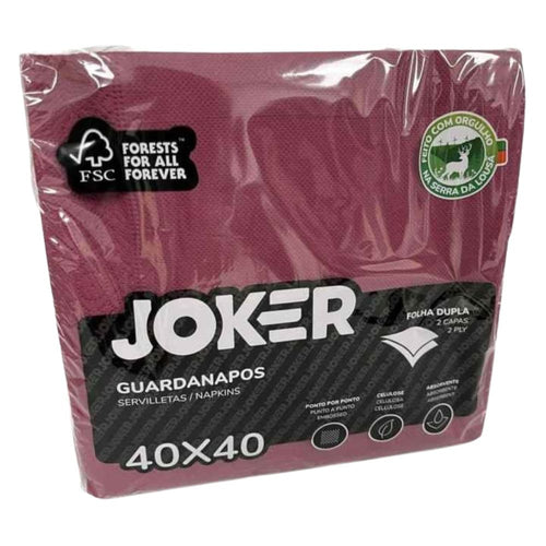 Servilleta Mesa  Premium 40X40 Burdeo 50 Un