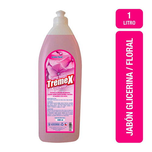 Jabón Líquido Con Glicerina Floral 1 Lt