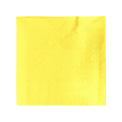 Servilleta Mesa Lisa 33X33 Amarilla 20 Un