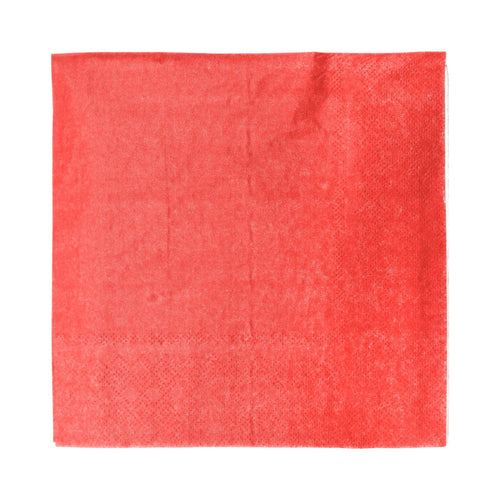 Servilleta Mesa Lisa 33X33 Rojo 20 Un