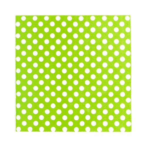 Servilleta Mesa Diseño 33X33 Verde Lima 20 Un