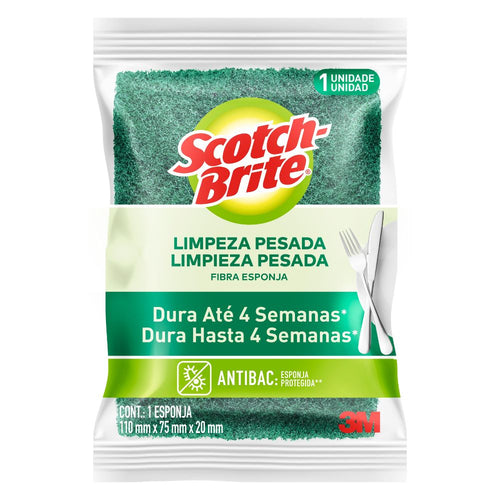 Esponja Lisa Antibacterial Verde