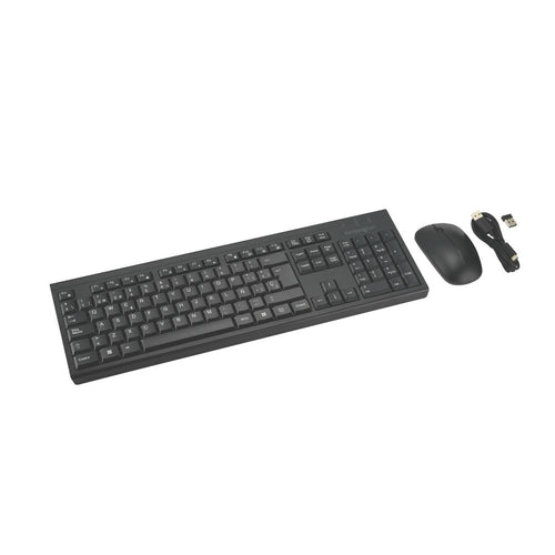 Combo Teclado Mouse Inalámbrico Usb 2,4Ghz Km270