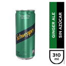 Bebida Schweppes Ginger Ale Sin Azúcar 310 Ml