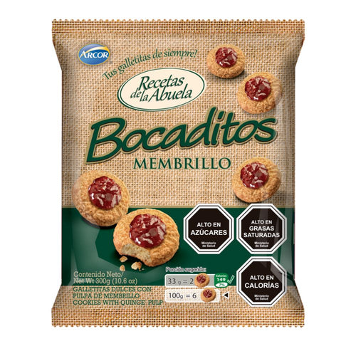 Galletas Bocados Membrillo 300 Gr